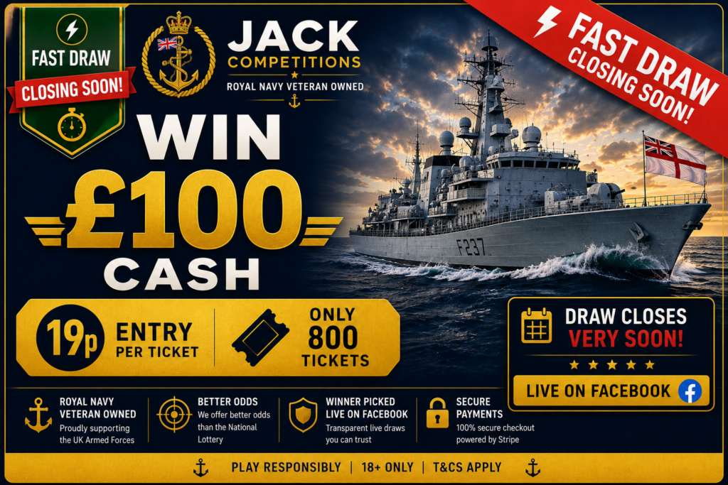 Win £100 Cash - Fast Draw